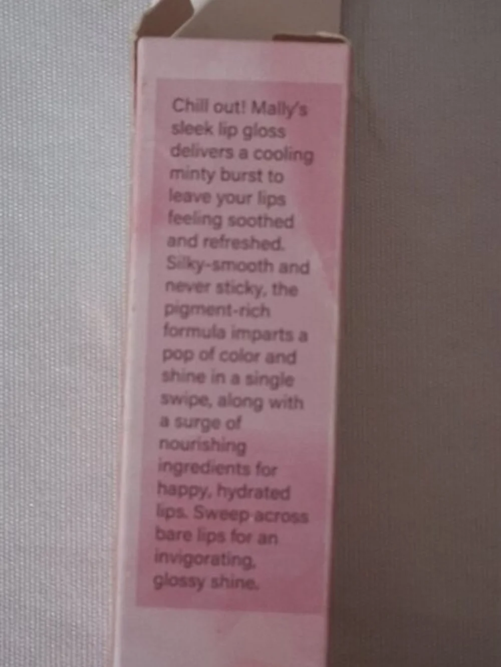 Mally Beauty Stay Chill High Shine Cooling Lip Gloss In MintyMauve NIB